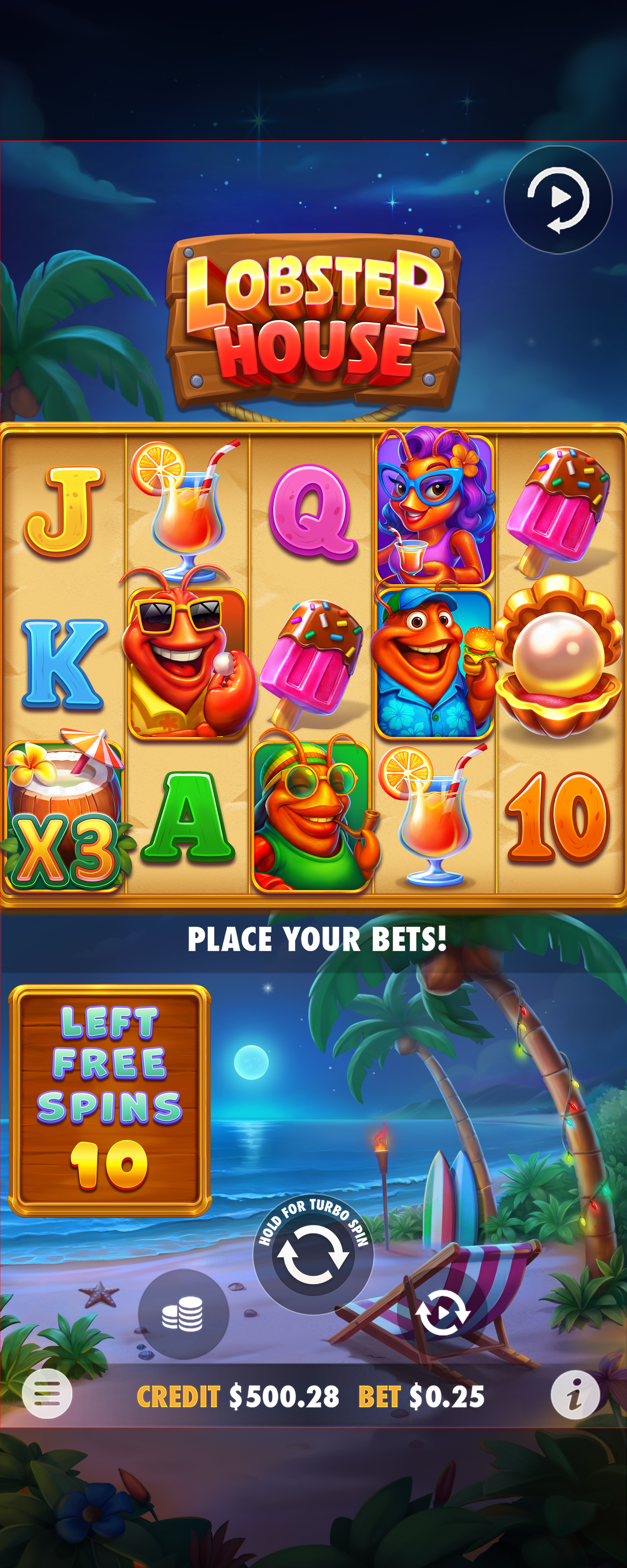 Lobster House - screenshot with slot description 5